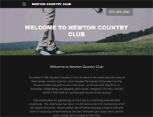 Tablet Screenshot of newtoncountryclub.com